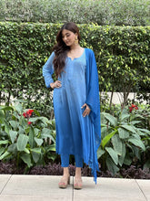 Stone Blue Chikankari Kurta